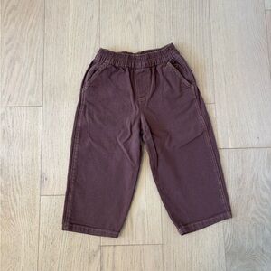 Zara toddler brown snoopy pants, size 3Y